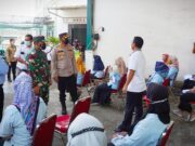 Ribuan Buruh Pabrik Sarung Wadimor di Vaksin Masal